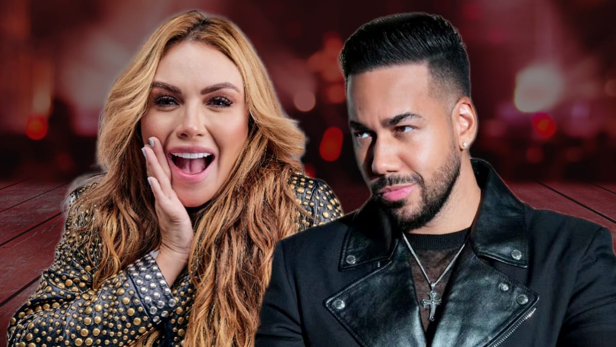Sara Uribe se reencontró con Romeo Santos: “Que me limpien la baba”