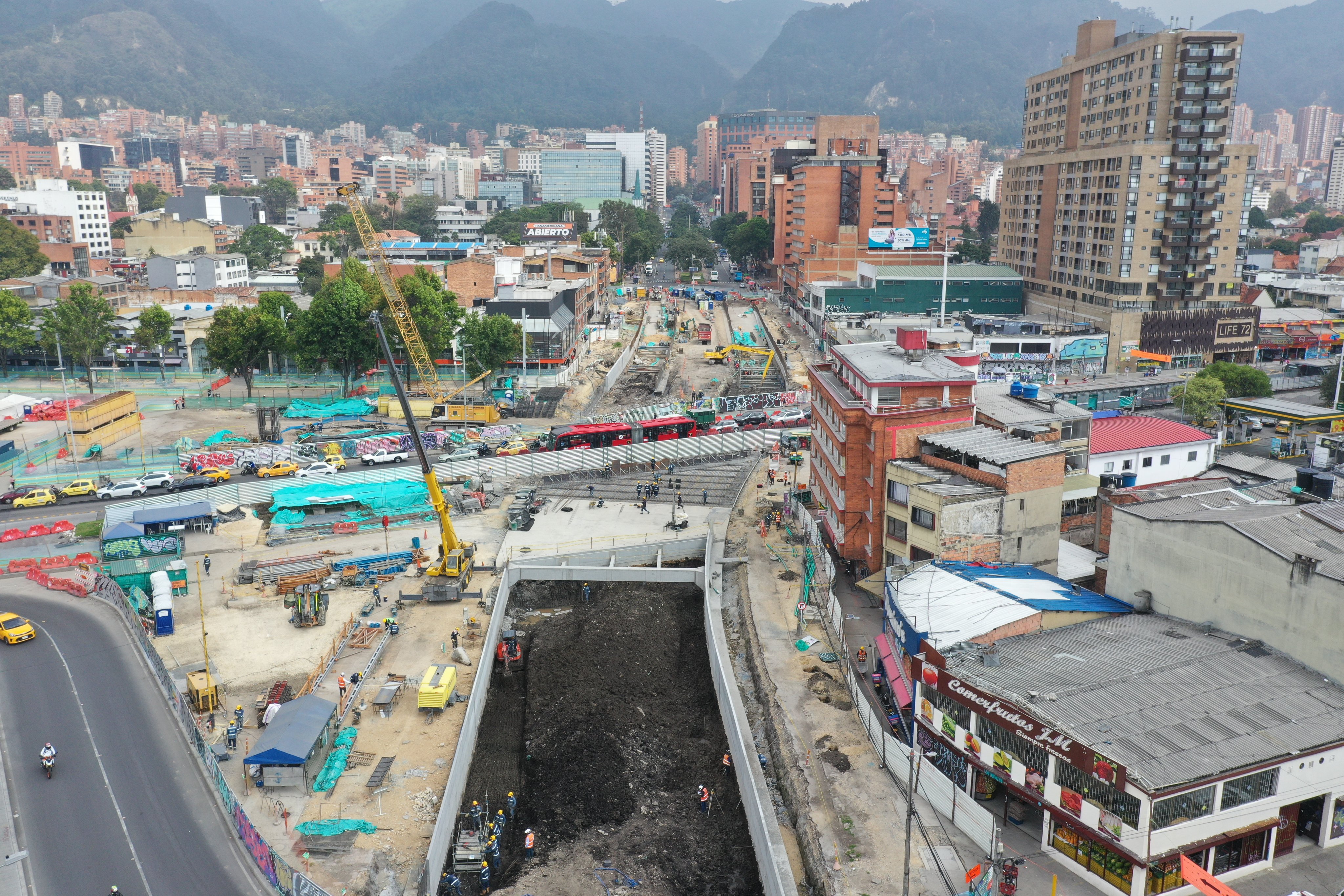 Ojo conductores: tramo de la Avenida Caracas estará cerrado por obras del Metro