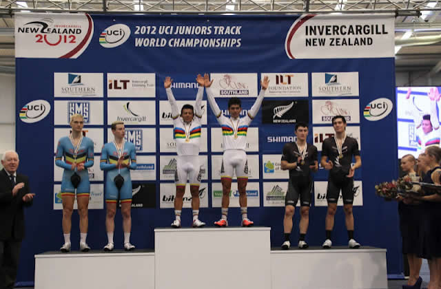 Gaviria y Parra campeones mundiales de ciclismo