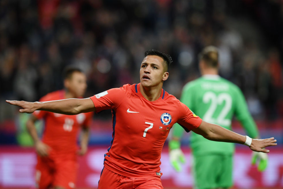 Alexis Sánchez, goleador de la selección chilena.  / AFP
