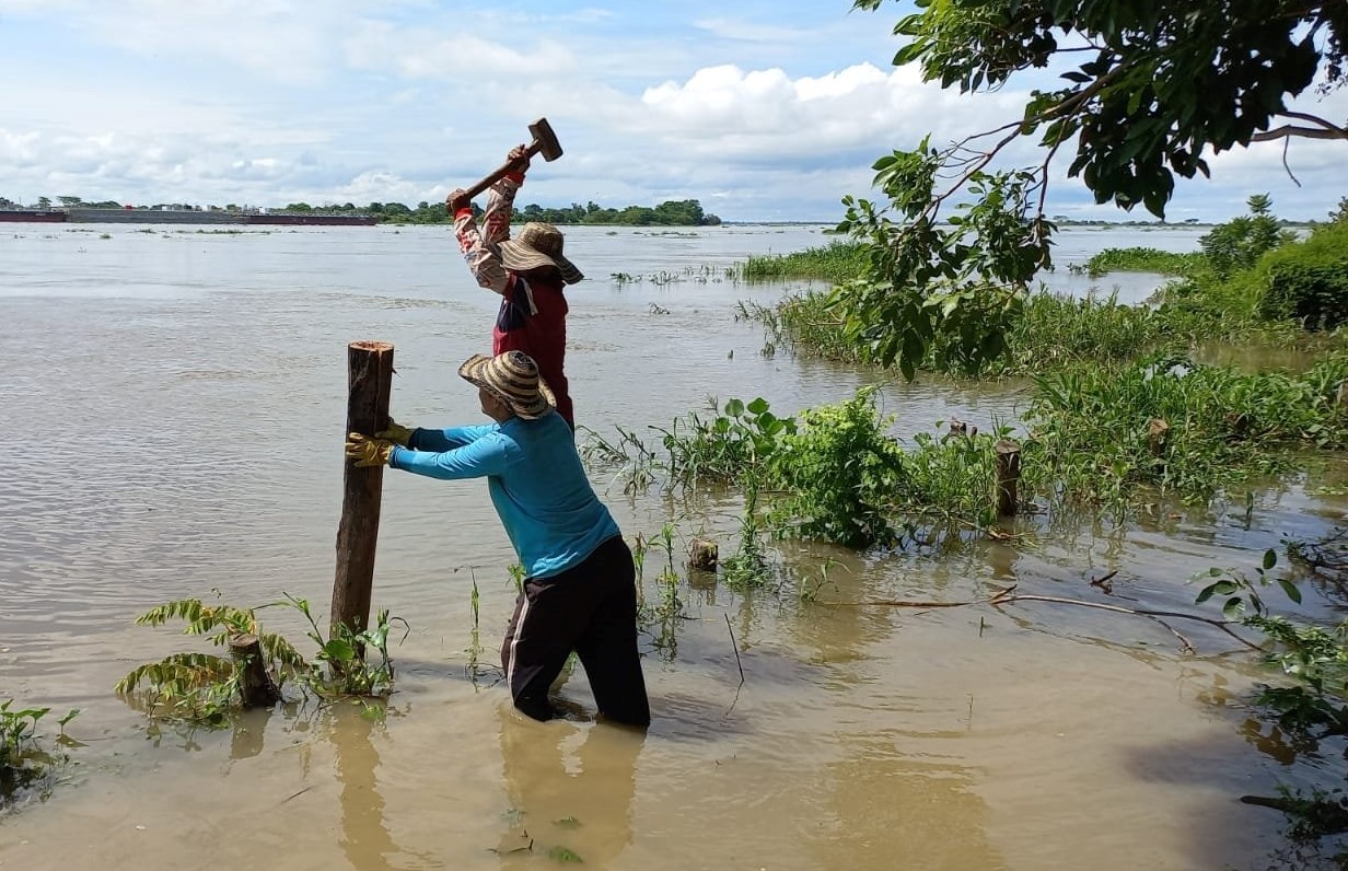 En Zambrano (Bolívar) 1200 familias están afectadas por las inundaciones