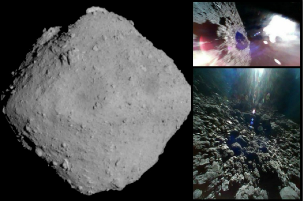 Las increíbles imágenes de Ryugu, el asteroide al que llegó la sonda japonesa Hayabusa 2