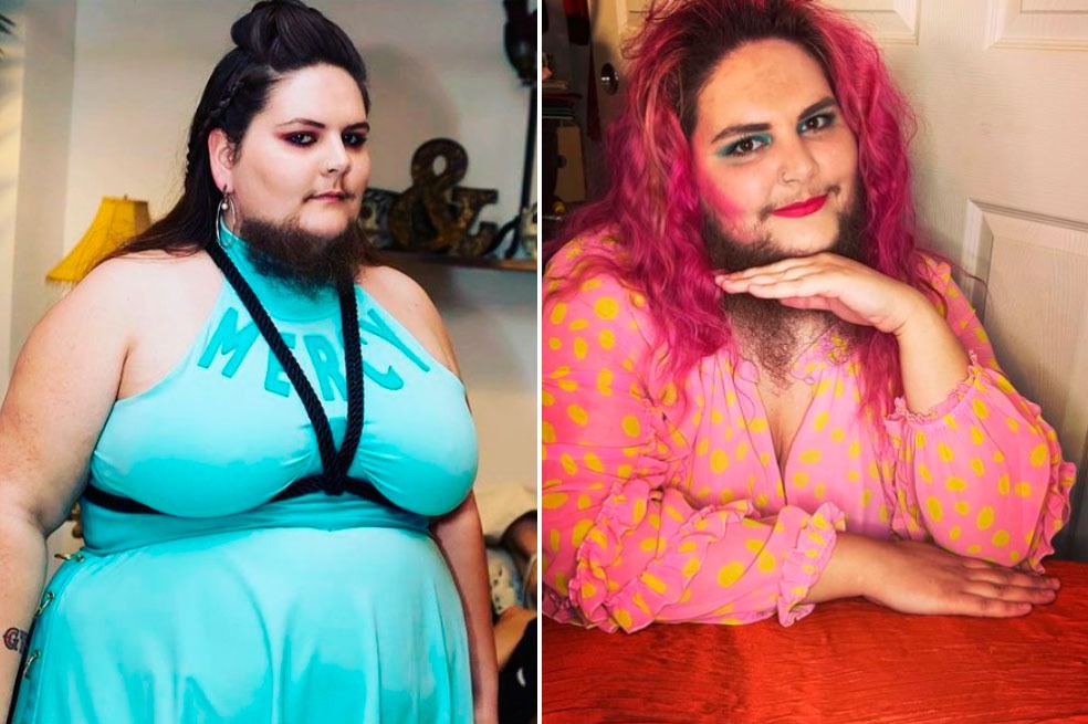La artista que quiere normalizar la barba en la mujer. La luce con orgullo