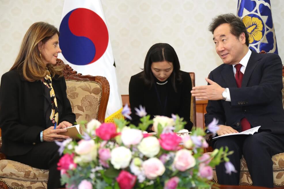 La tecnología copa la agenda de Marta Lucía Ramírez en Corea del Sur