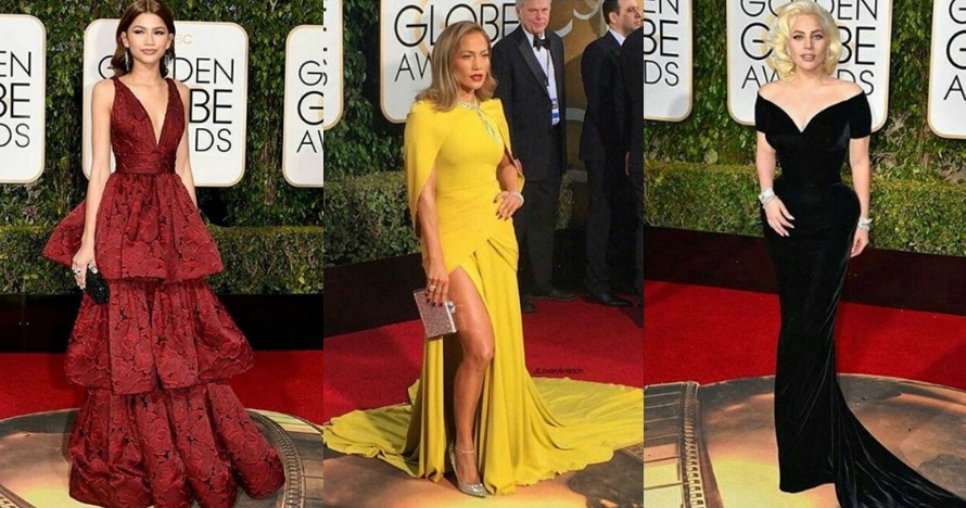 Variedad glamurosa en la alfombra roja de los Golden Globes
