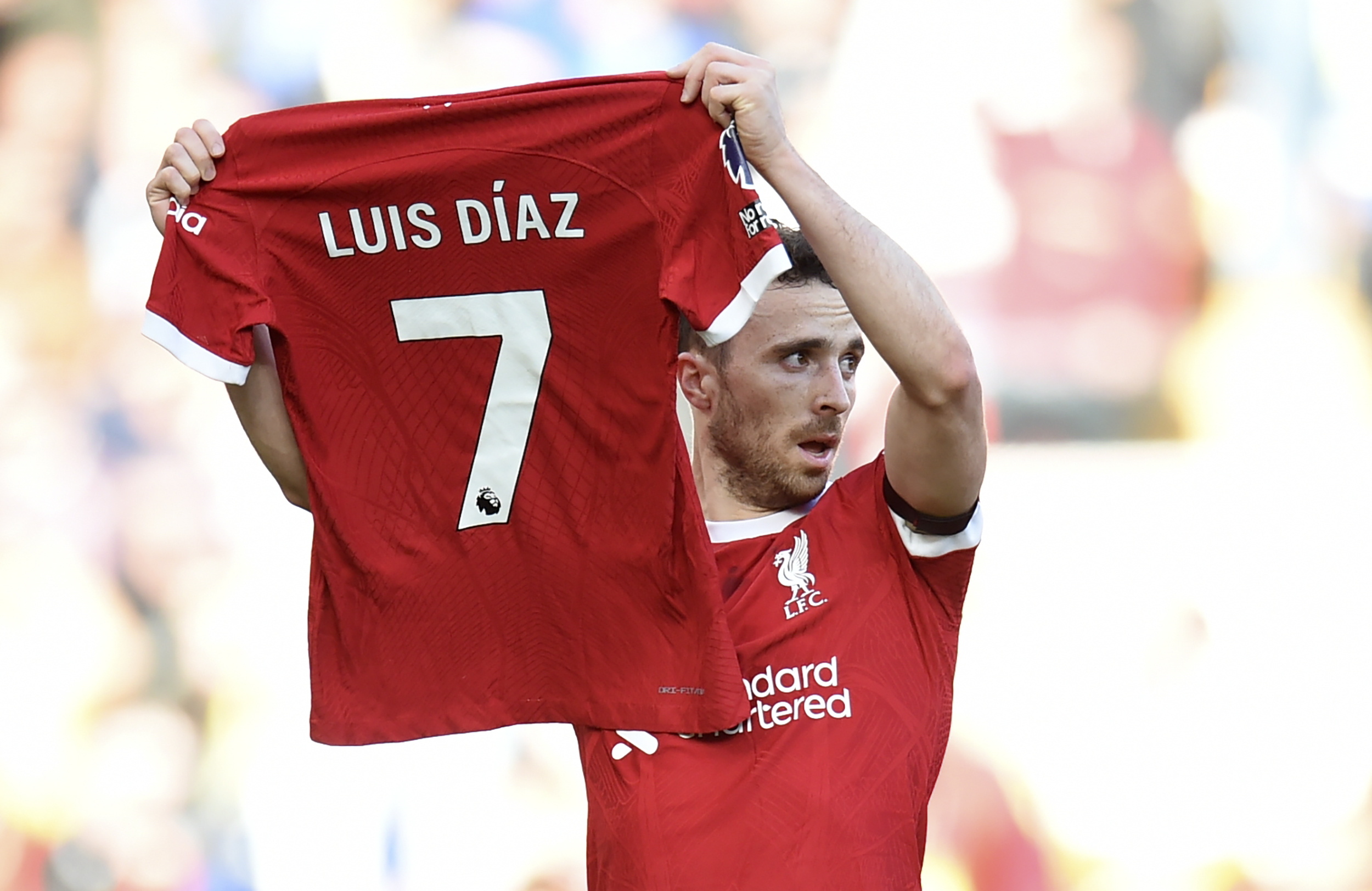Así fue el homenaje de Diogo Jota a Luis Díaz tras el secuestro de su padre