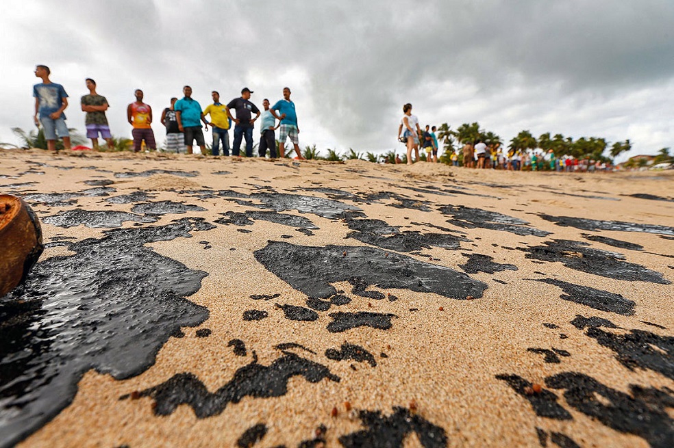 Las pegajosas manchas de petróleo empezaron a aparecer el pasado 2 de septiembre y desde entonces se han extendido por toda la costa nordestina, que cuenta con unos 3.000 kilómetros de bellas playas.AFPCasi una treintena de animales, principalmente tortugas y aves, han sido afectados directamente por el derrame de crudo, algunos rescatados con vida y cerca de la mitad encontrados muertos. El manatí marino, el mamífero más amenazado de extinción en el país suramericano, tiene su hábitat en la región salpicada del petróleo. (Le puede interesar:Por qué Bolsonaro es tan preocupante para el futuro de la Amazonía?)