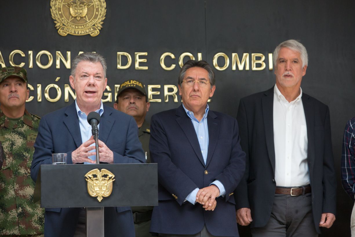 Santos anuncia la llegada de 500 policías para reforzar la seguridad en Bogotá