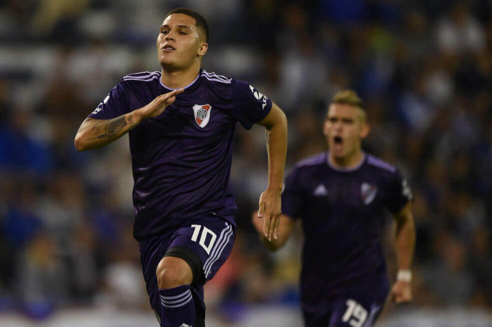 River ganó con goles de Santos Borré y Juan Fernando Quintero