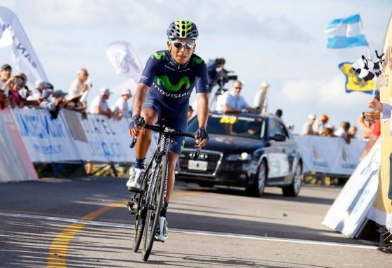 Nairo Quintana, segundo en la tercera etapa de la Ruta del Sur. Foto: AFP