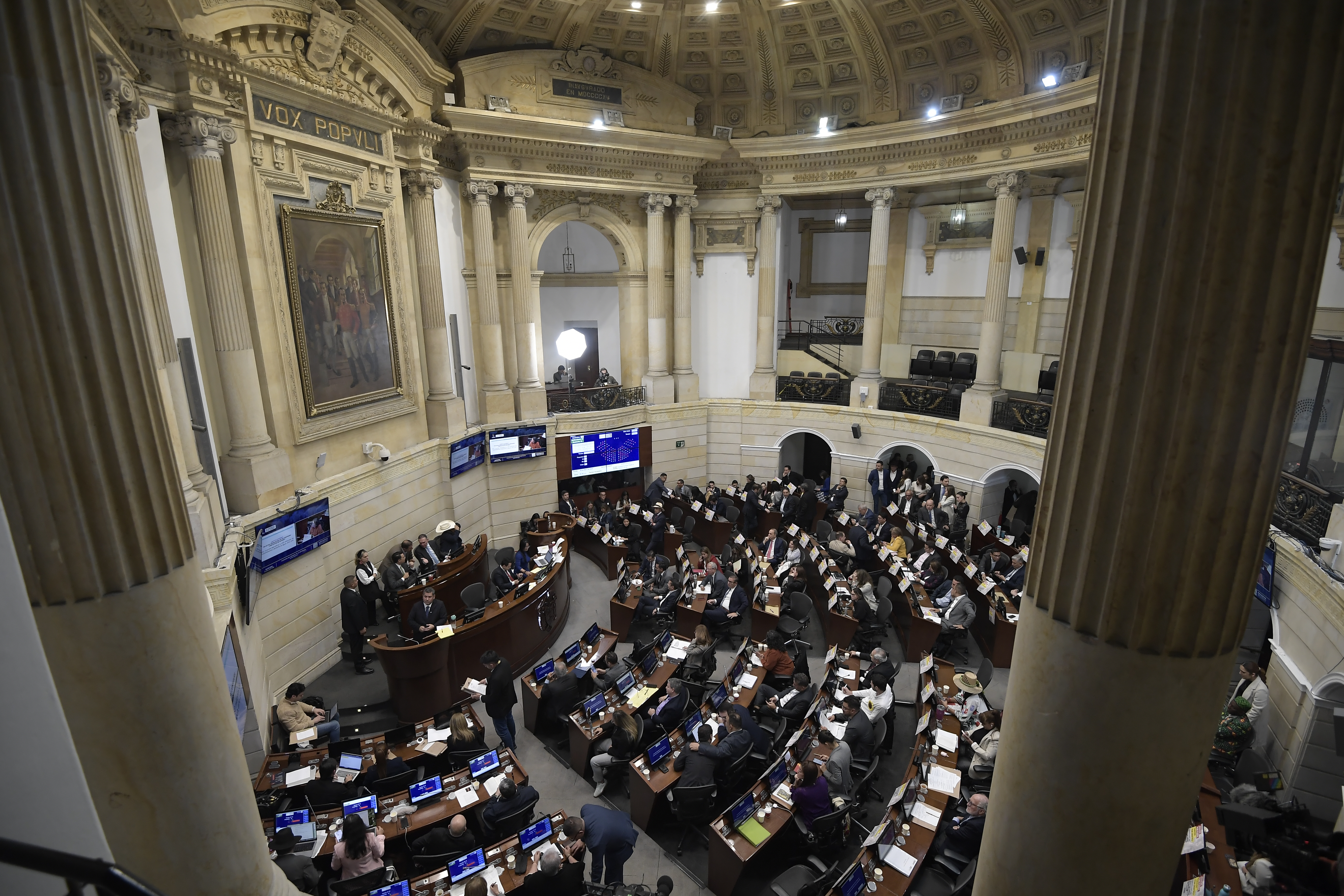 Plenaria del Senado, en la que fue archivado con 55 votos por el “sí” y 29 por el “no”, el proyecto de acto legislativo que buscaba permitir el transfuguismo