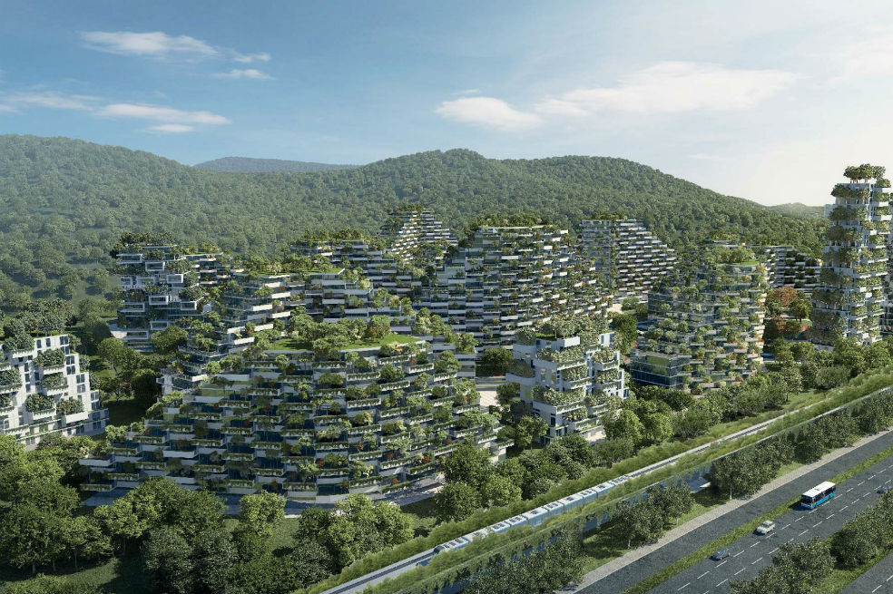 Se construye la primera “ciudad bosque” en China