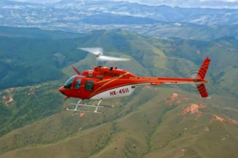 Continúa la búsqueda del helicóptero robado en Valle