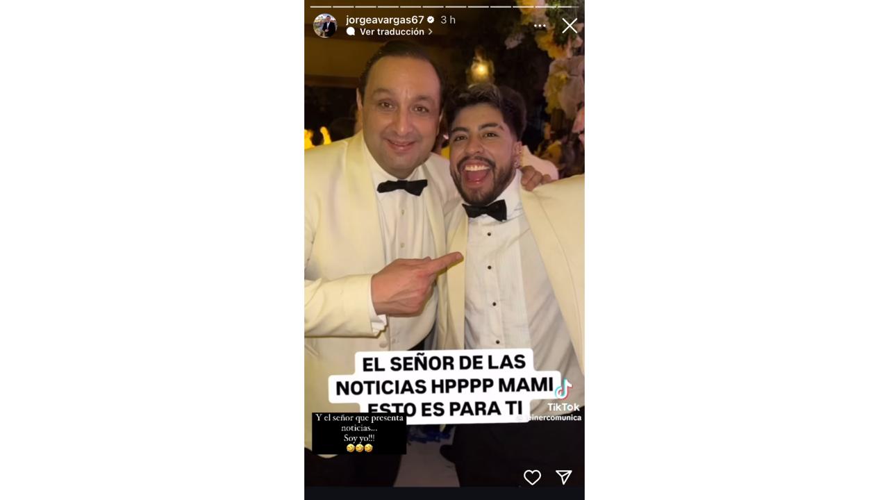 Jorge A. Vargas cumplió sueño de invitado a boda de Gaby Tafur: “Esto es irreal”