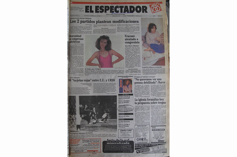 Estas eran las noticias del 23 de octubre de 1986