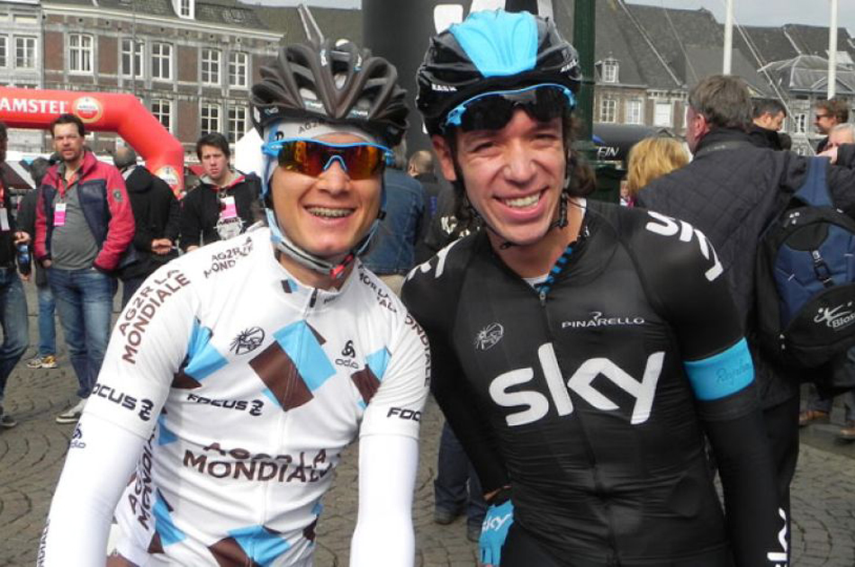 El colombiano Carlos Betancur, líder de los novatos del Giro