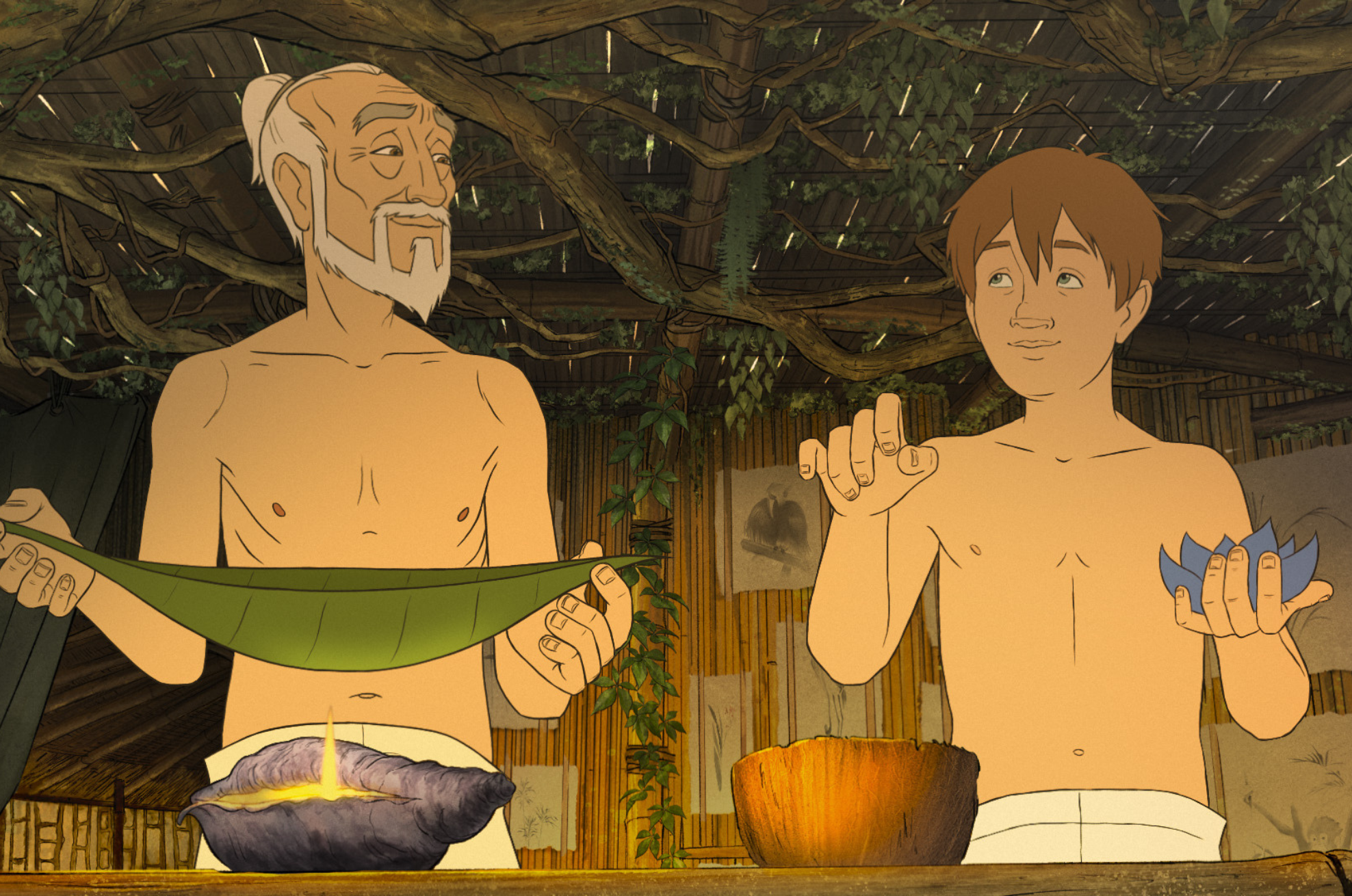 Ken Watanabe y Aaron MacGregor le dan la voz a los personajes principales.