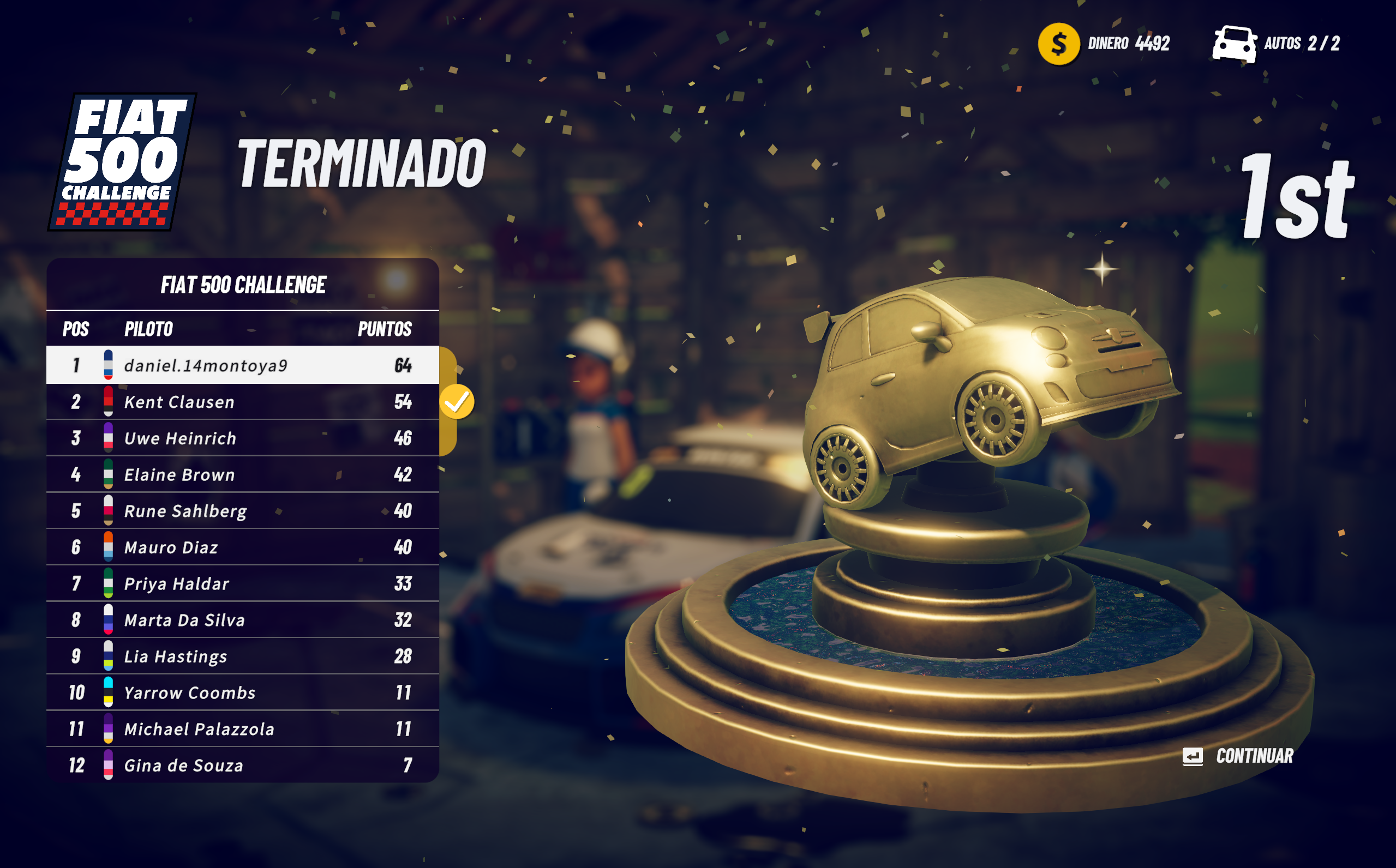 El único toque realista de este videojuego es su sistema de campeonato que se asemeja mucho a los de la vida real.