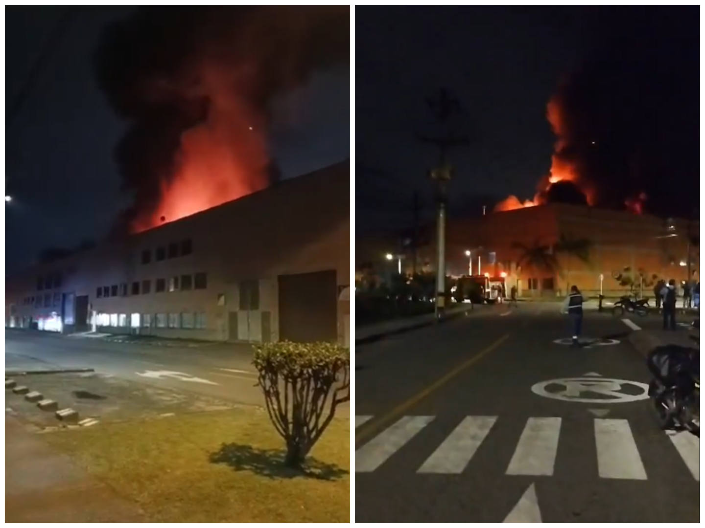Incendio consumió una bodega de la zona franca de Rionegro