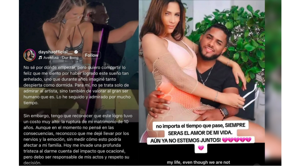 Mujer besó a Romeo Santos en pleno concierto y su esposo le pidió el divorcio