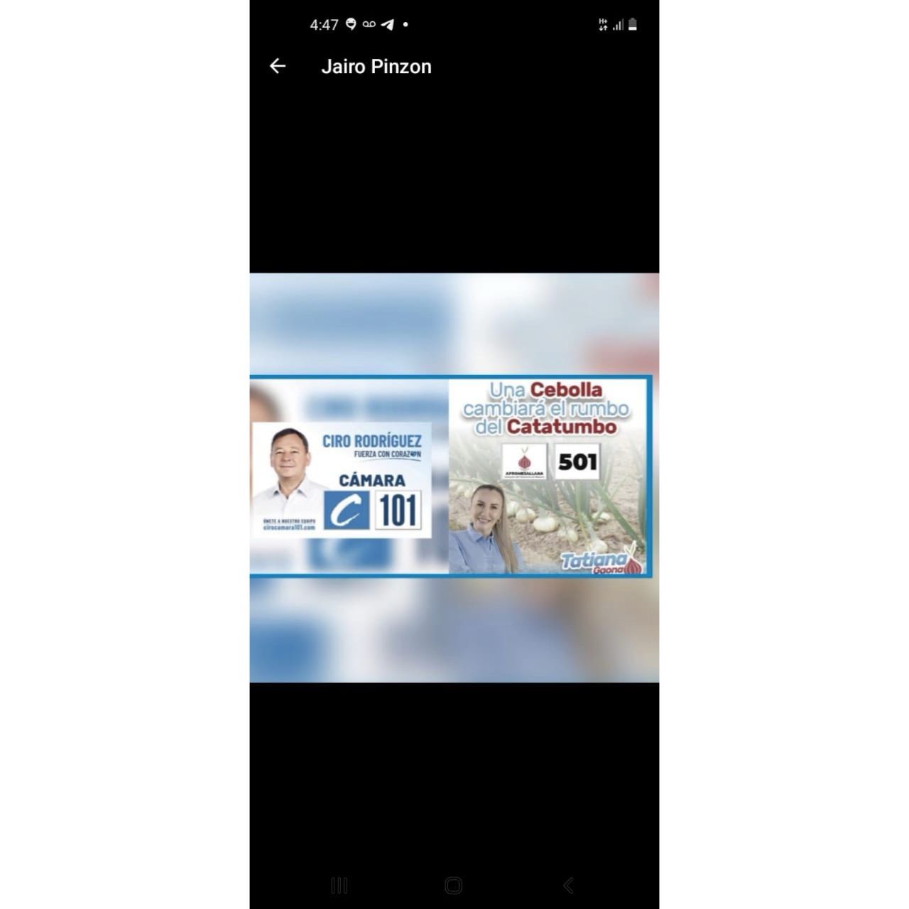 Foto de perfil en WhatsApp del exgerente del hospital Emiro Quintero Cañizares de Ocaña.