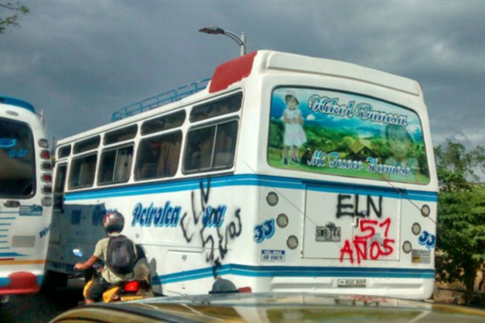 ELN retiene buses de servicio público en Norte de Santander