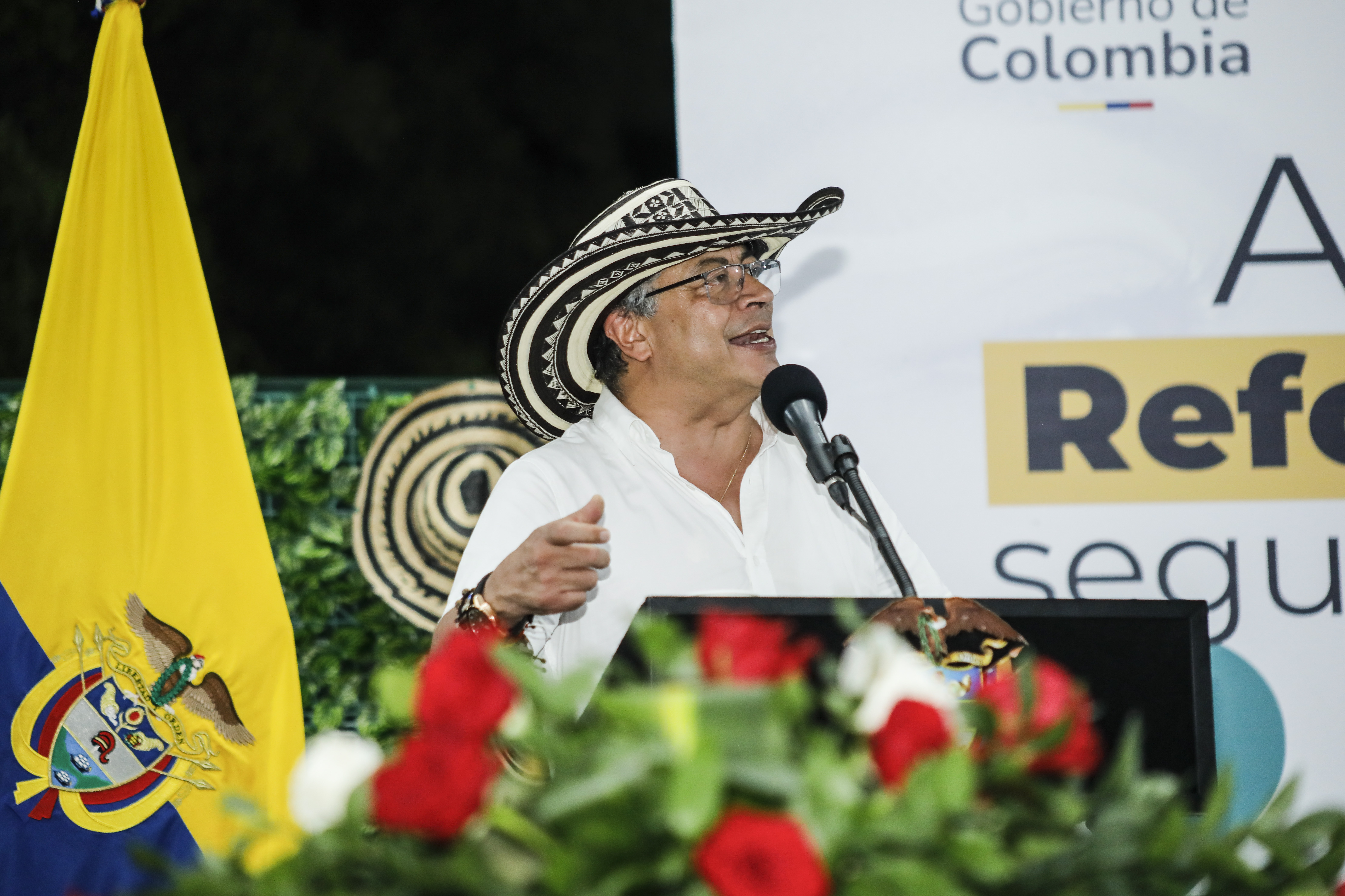 El presidente Gustavo Petro en Aguachica, César.