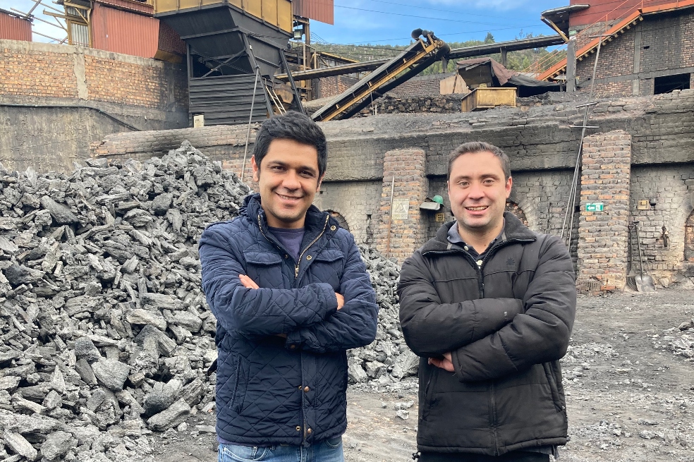 Los hermanos César y Javier Franco, propietarios de la compañía Germán Franco Carbón SAS.