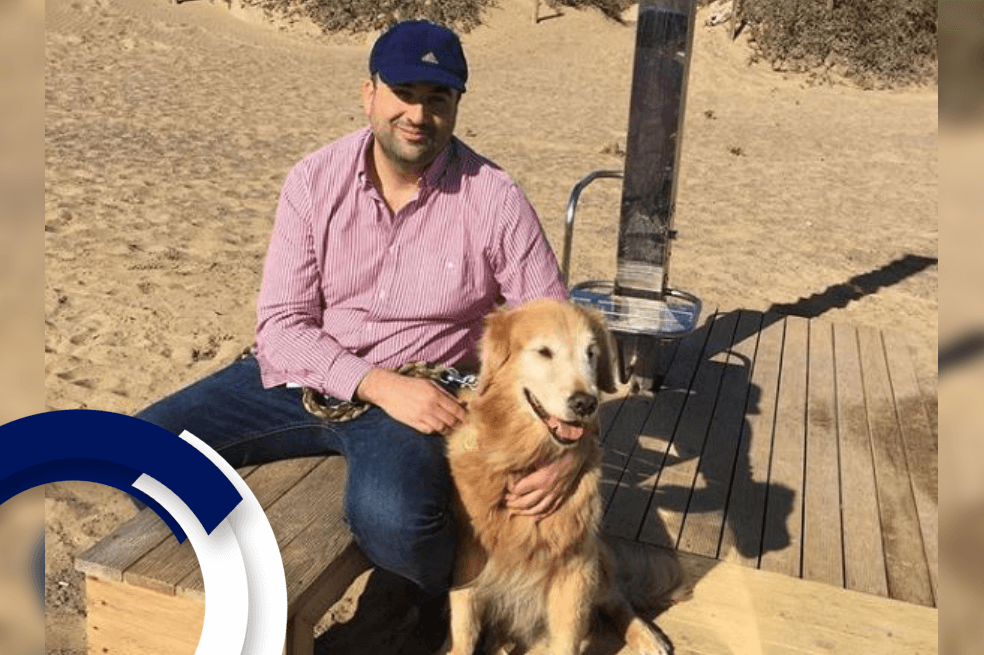 Emilio Ortiz y la vida a través de los ojos de un perro guía