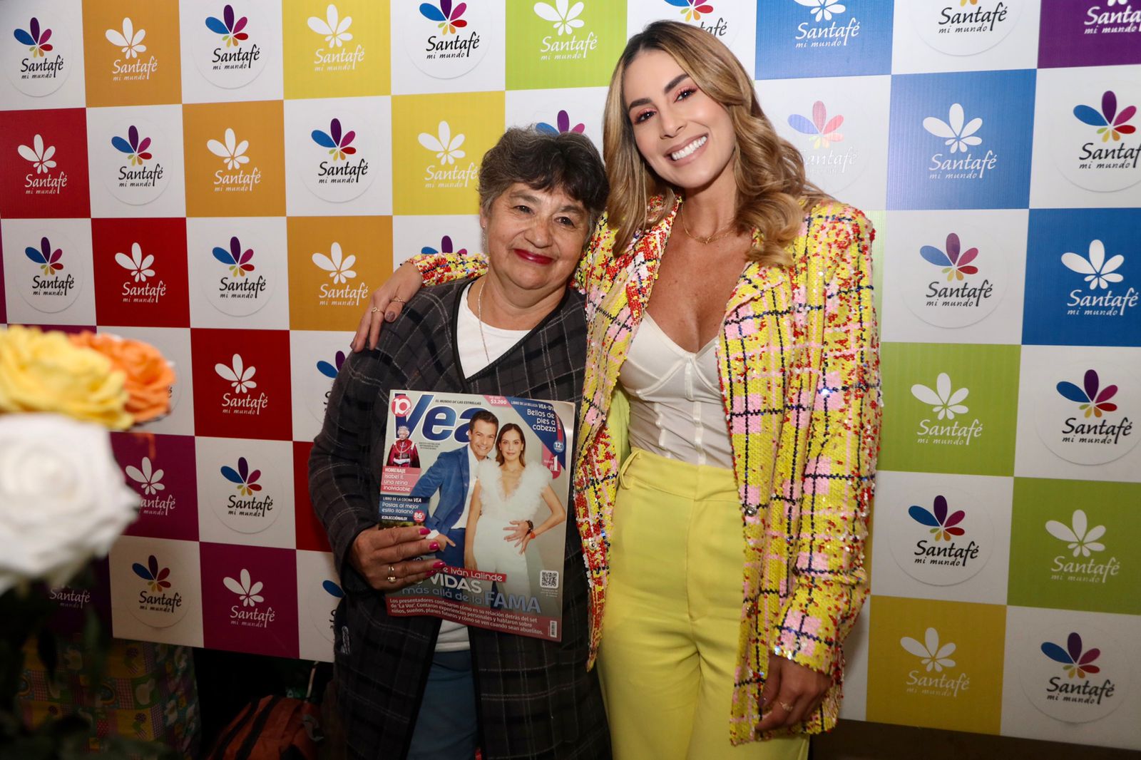 Carolina Soto visitó el Centro Comercial Santafé y compartió con sus seguidores
