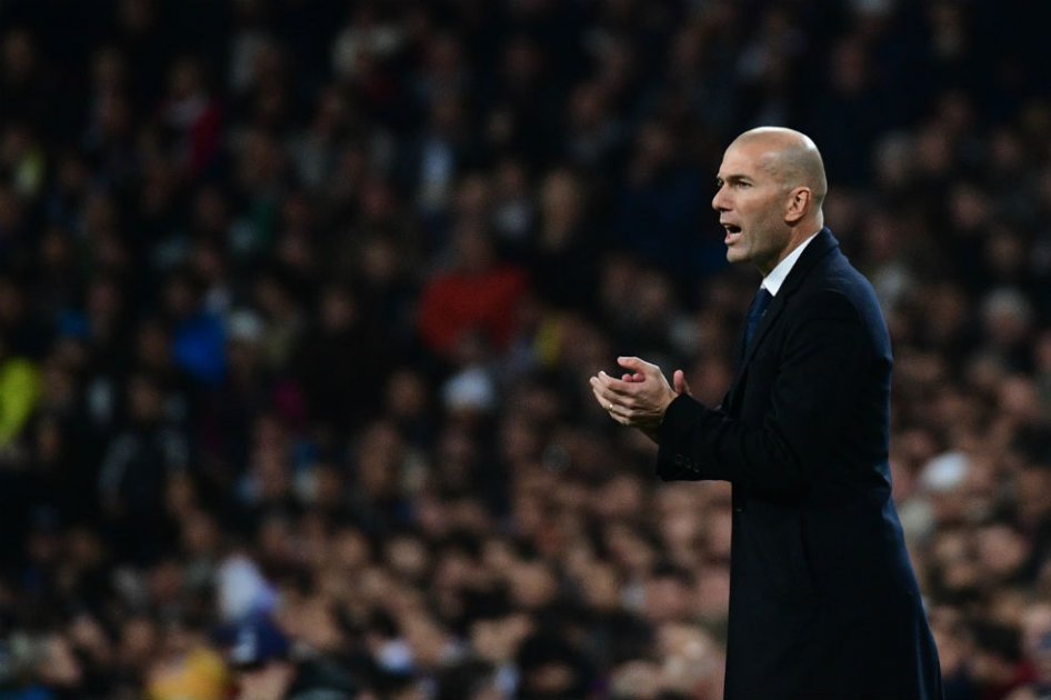 Zinedine Zidane, técnico del Real Madrid. Foto: AFP 