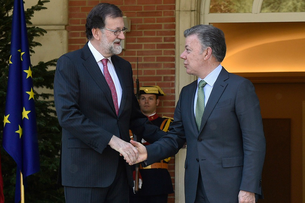Santos y Rajoy piden una solución «plenamente democrática» para Venezuela