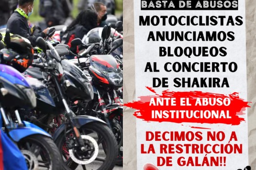 Moteros anuncian protestas por decreto que restringe parrillero.