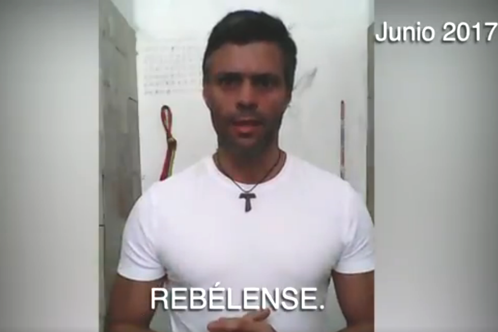 Leopoldo López llama a militares venezolanos a "rebelarse"