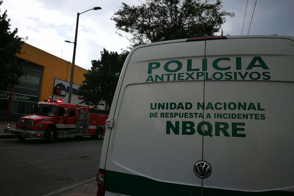 Pretendía robar un banco cargado con falsos explosivos en Bogotá