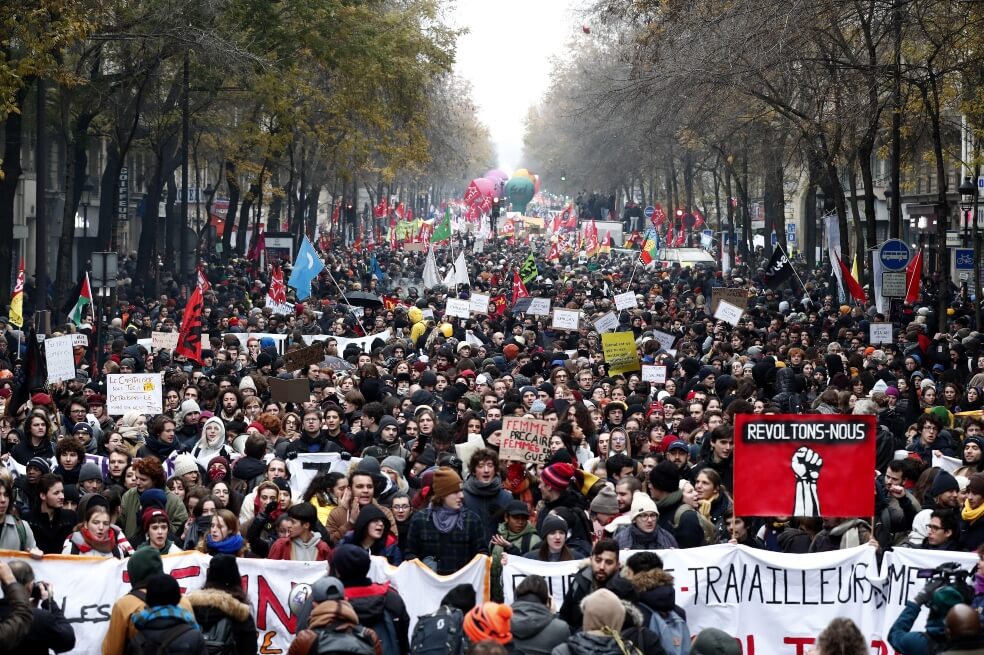 En fotos: así avanza la huelga en Francia contra la reforma pensional que propone Macron