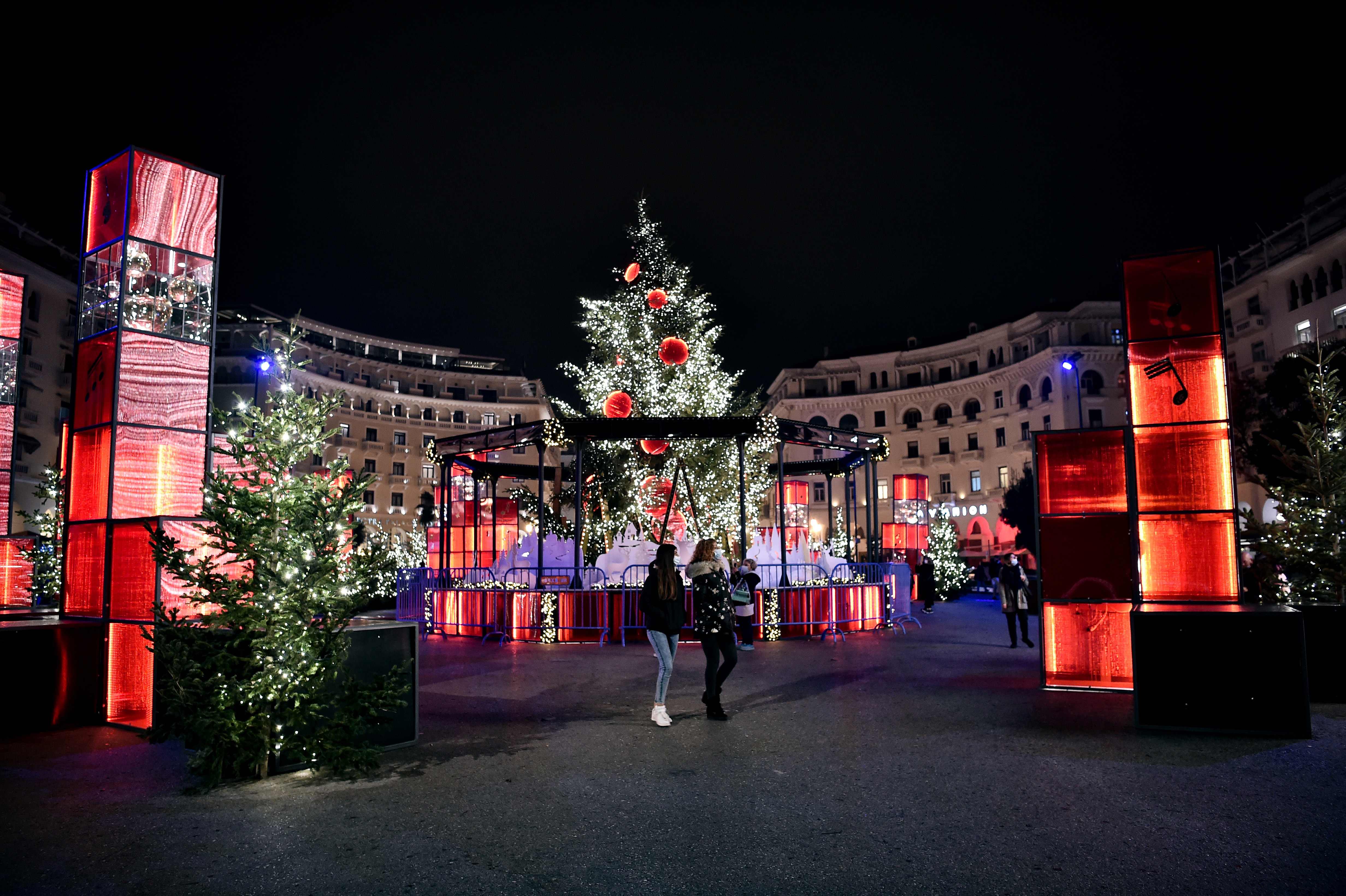 Plaza en Salónica, Grecia.