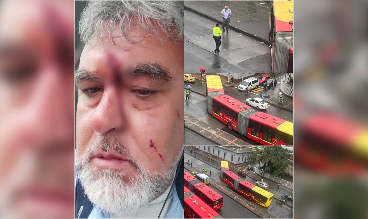 Intolerancia en Transmilenio: mujer golpeó con una botella a conductor