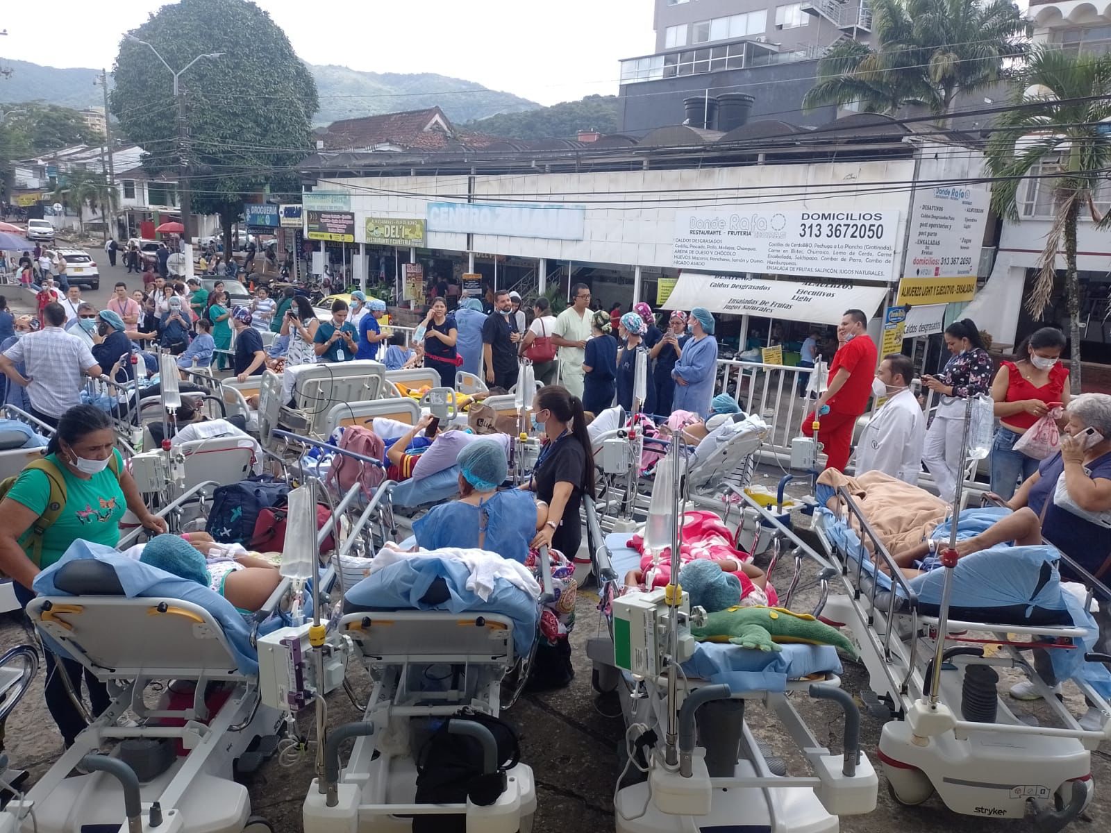 Por temblor, en Villavicencio, pacientes de hospitales terminaron en la calle