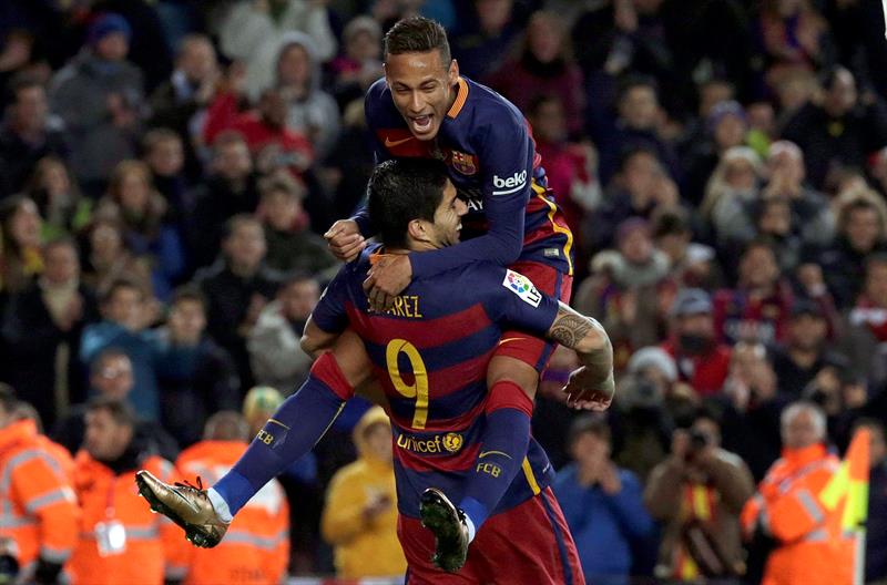 Neymar y Suárez brillaron en la goleada de Barcelona al Athletic