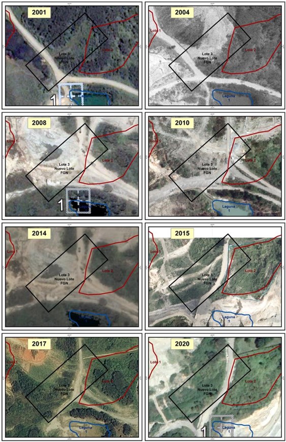 Este gráfico sirve para entender como ha cambiado el terreno en La Escombrera desde 2001 y por qué es tan difícil buscar restos humanos allí.