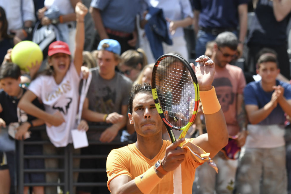 Nadal avanzó a semifinales del Masters 1.000 de Roma