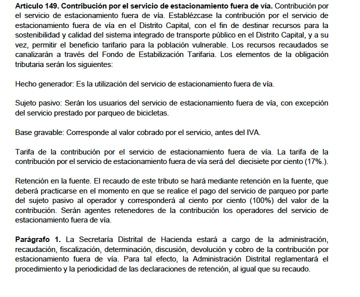 Apartado del PDD