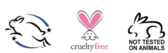 Estos son algunos ejemplos del sello Cruelty free.