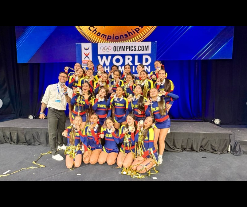 Colombia es campeón del Campeonato de Porrismo en la categoría mediana mixta juvenil