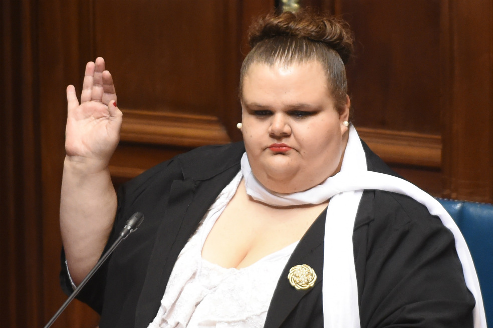 Michelle Suárez, la primera congresista transexual de Uruguay
