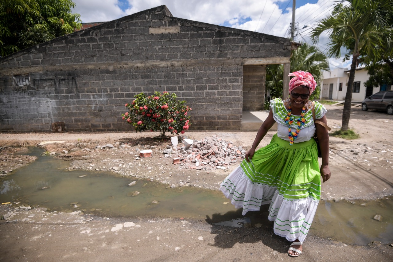 Gloria García, cantadora de bullerengue de Montería.