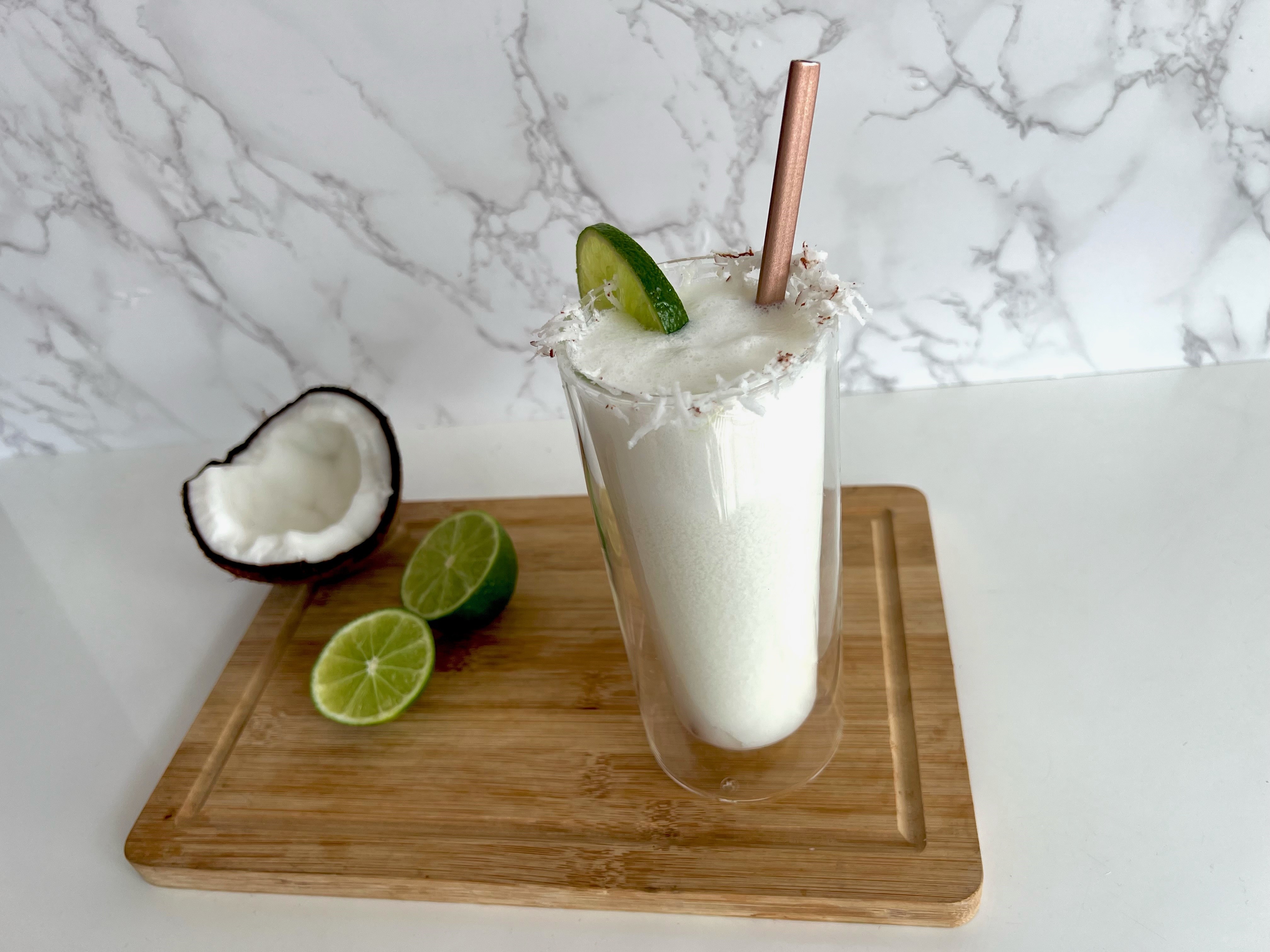Malteada de limonada de coco, una buena opción para disfrutar