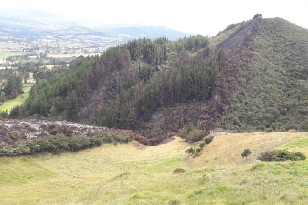 El 100% del incendio en Guasca ha sido controlado: Bomberos de Cundinamarca
