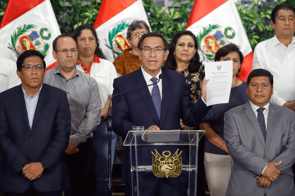 Presidente de Perú, Martín Vizcarra, declara estado de emergencia. / AFP